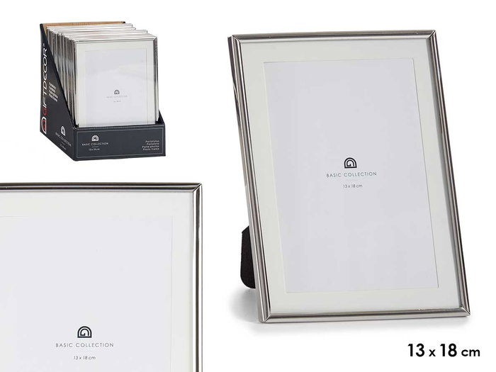 Giftdecor Porte-photos Acier Argenté 13x18 cm (Set de 24) Giftdecor Porte-photos Acier Argenté 13x18 cm (Set de 24)