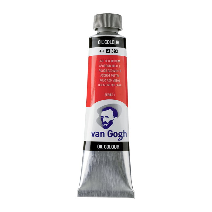 Van Gogh Peinture à l'huile Tube 40 ml Rouge Azo Moyen 393 Van Gogh Peinture à l'huile Tube 40 ml Rouge Azo Moyen 393
