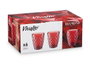VIVALTO VASO DIAMANTE ROJO 250 ML