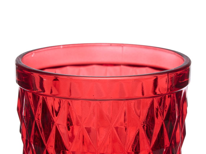 VIVALTO VASO DIAMANTE ROJO 250 ML