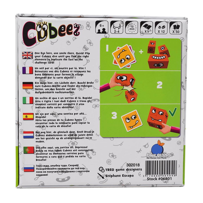 Asmodee - Jeu de société Cubeez Bo06801Ml, réflexion rapide et émotions pour enfants dès 6 ans Asmodee - Jeu de société Cubeez Bo06801Ml, réflexion rapide et émotions pour enfants dès 6 ans