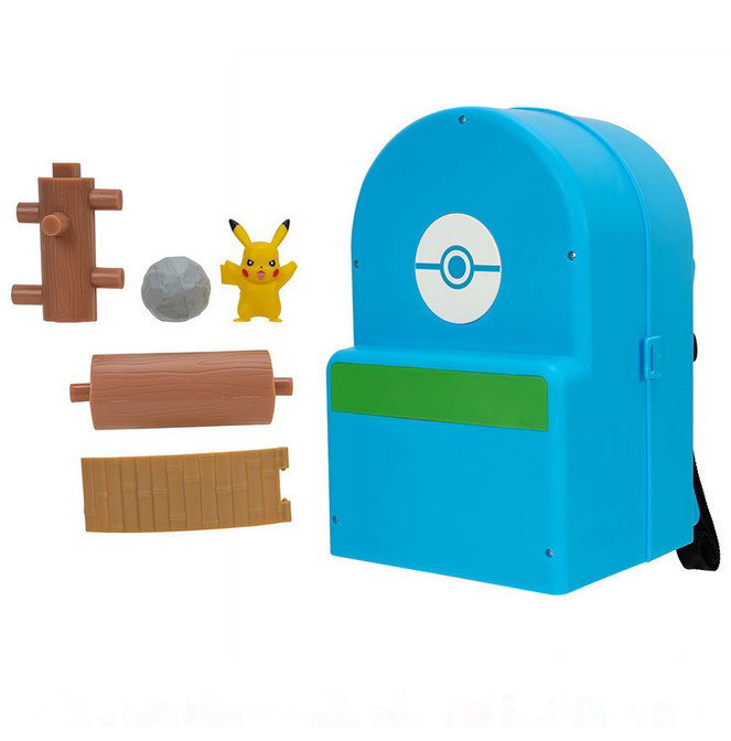 Jazwares Playset Pokémon Désert Transformable avec Figurine, Zone de Bataille et Mochila