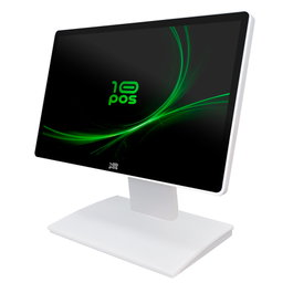 10POS Moniteur Tactile 15.6" Full HD 10POS VGA+HDMI USB Écran Capacitif Blanc