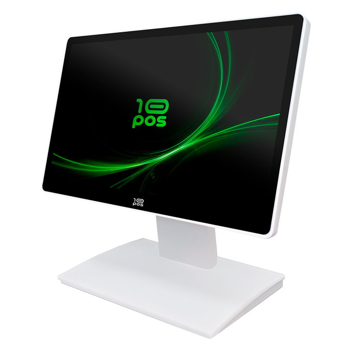 10POS Moniteur Tactile 15.6" Full HD 10POS VGA+HDMI USB Écran Capacitif Blanc