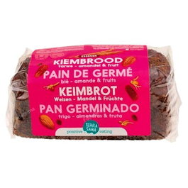 TERRASANA Pain de blé germé fruits-amandes BIO 400g