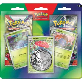 Pokémon Pack 2 Boosters Mars 26 (Blister) - Cartes Collection Étincelantes Mystherbe, Ortide, Rafflesia - Jeu en Français