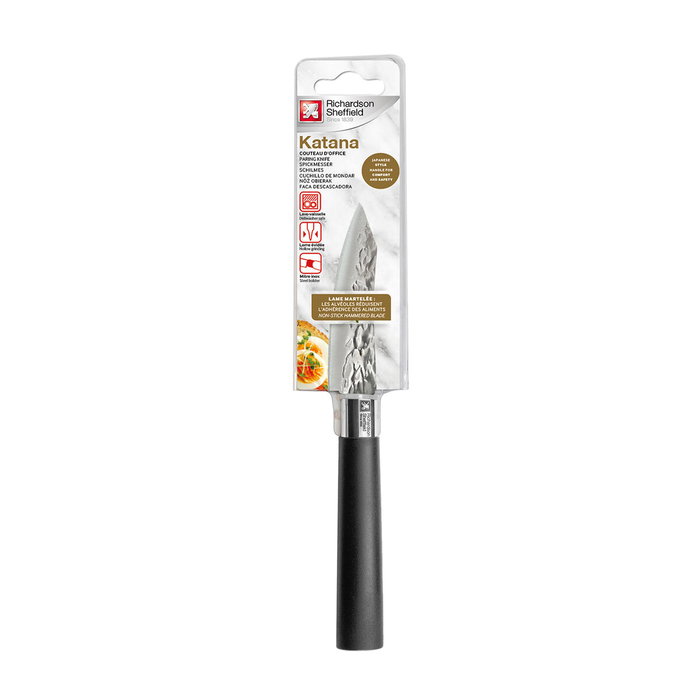 Richardson Sheffield Katana Éplucheur Noir Métal Bakélite 8 cm (Lot de 6)