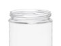 Vivalto Pot en Verre avec Couvercle Acier 850ml 11x12x11cm Transparent (Set de 24)