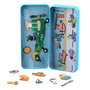 MIEREDU Puzzle Magnétique Mes Voyages Avions Me0881 - 2 Scènes, 30+ Pièces, Jeu Éducatif pour Enfants dès 3 Ans (Multi-Langues)