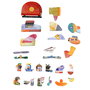 MIEREDU Puzzle Magnétique Mes Voyages Avions Me0881 - 2 Scènes, 30+ Pièces, Jeu Éducatif pour Enfants dès 3 Ans (Multi-Langues)