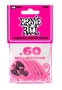 Ernie Ball Everlast Médiators Roses 0,60 mm - 12 unités