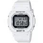Casio Montre Baby-G Urban Homme Blanc à Quartz, Étanche 10 ATM, Fonctions Solaire, Chronographe, Alarmes, Calendrier Auto, Affichage LED