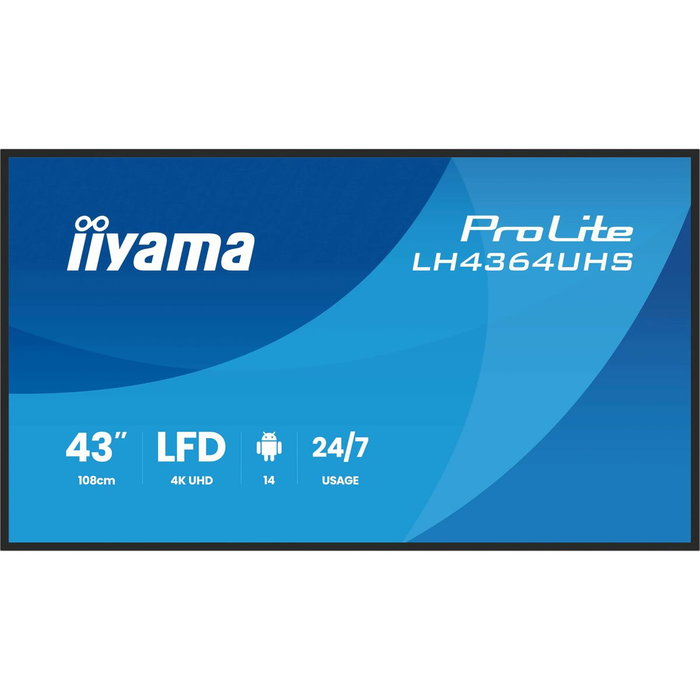Écran Iiyama LH4364UHS-B1AG 43" 4K Ultra HD