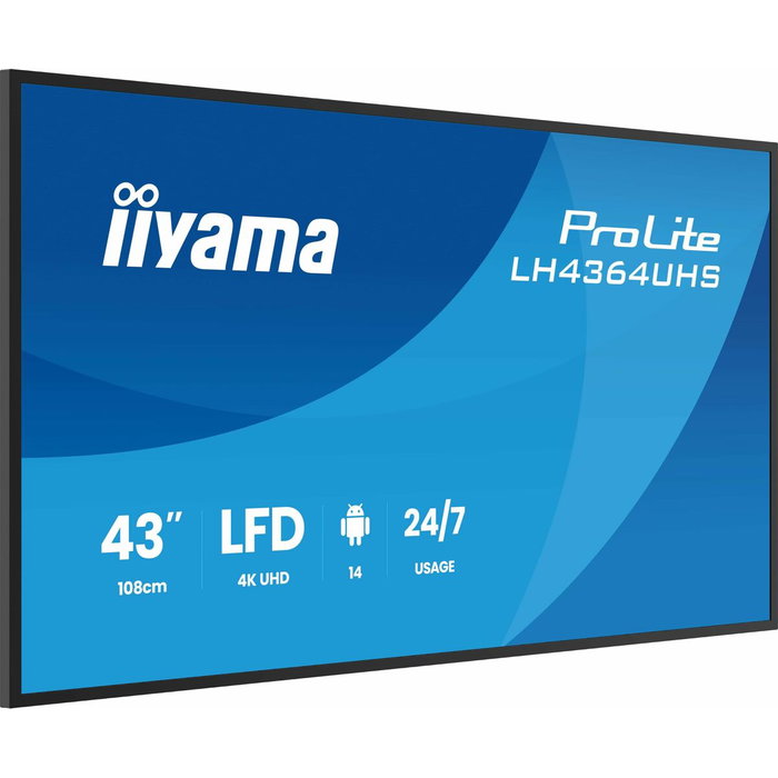 Écran Iiyama LH4364UHS-B1AG 43" 4K Ultra HD