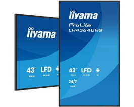 iiyama Écran Digital Signage 43" UHD 3840x2160 VA Haze 25% 500cd/m² - Panneau DLED, Android 14, HDMI, USB-C, WiFi, LAN, Porte-parleurs, Fonction 24/7