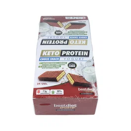 KETO PROTEIN Choco Snack Yogurt Barritas protéinées au chocolat 24 unités