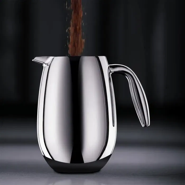 Bodum Cafetière à piston COLUMBIA, double paroi inox 0.5 L (4 tasses) - Rétention de chaleur 2h, filtration complète, lave-vaisselle