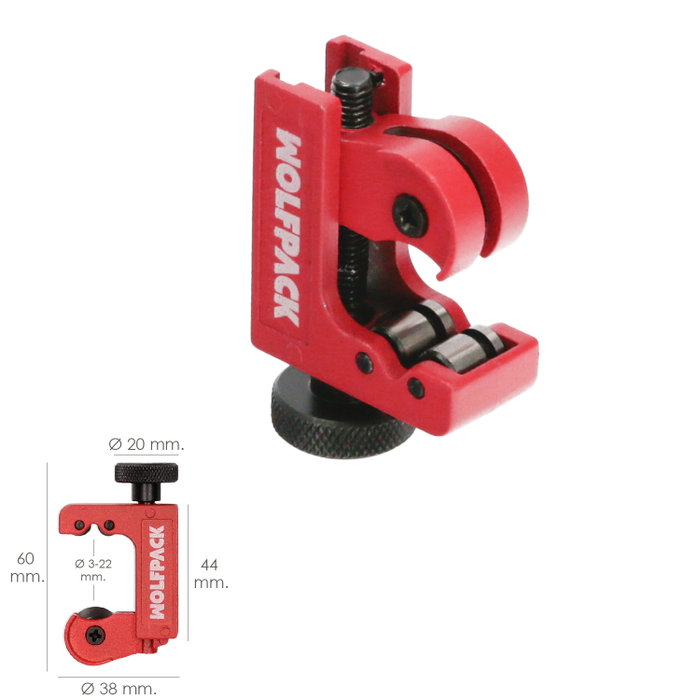 WOLFPACK LINEA PROFESIONAL Coupe-tube Mini Ø 3 à 22 mm WOLFPACK LINEA PROFESIONAL Coupe-tube Mini Ø 3 à 22 mm