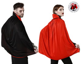 Cape de vampire réversible rouge/noir pour enfant 80 cm