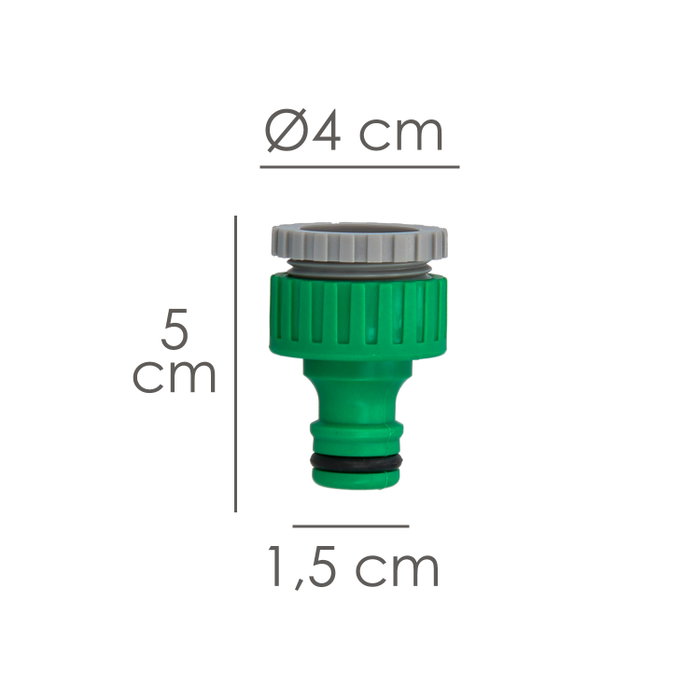 SATURNIA Raccord tuyau plastique 3/4 - 1/2'' femelle blister SATURNIA Raccord tuyau plastique 3/4 - 1/2'' femelle blister