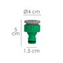 SATURNIA Raccord tuyau plastique 3/4 - 1/2'' femelle blister