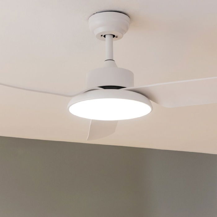 Ventilateur de Plafond avec Lumière Cecotec EnergySilence Aero 5200 Blanc 22 W 40 W