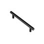 Rei Poignée de meuble type poignée de porte 891h noir mat, 128 mm, lot de 4 pièces
