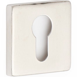 HERRAJES ALK Rosace de serrure Yale carrée 53x53 mm inox
