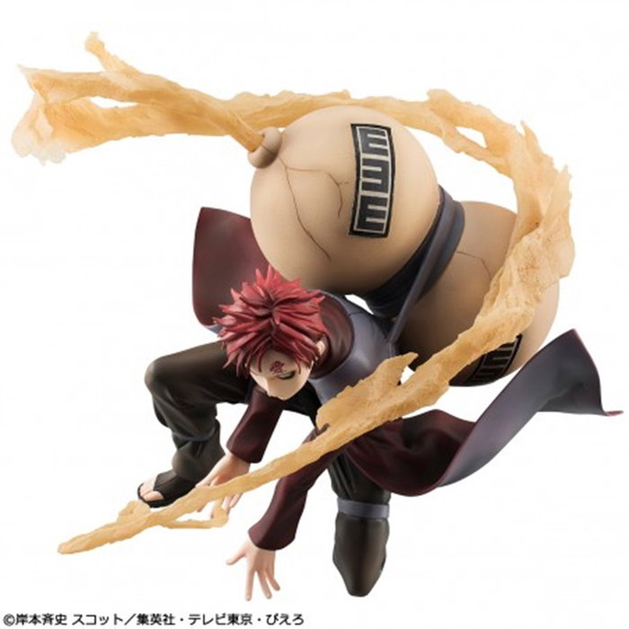 Megahouse Figurine Naruto Shippuden Gaara Gem 15 cm PVC et ABS - Collection Shinobi