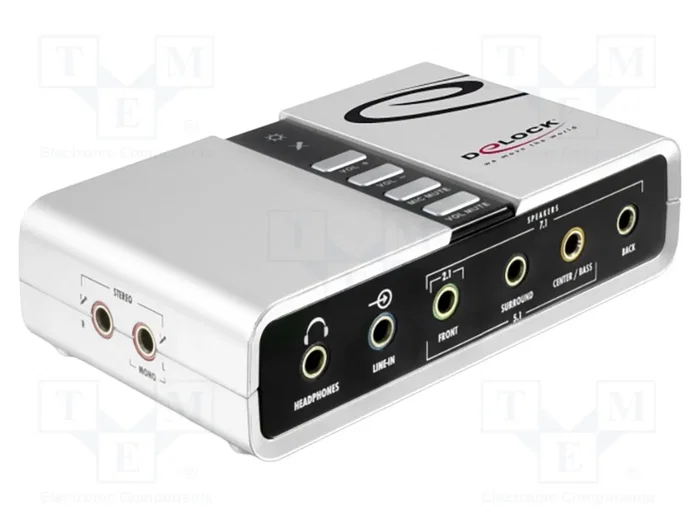 DELOCK Switch Stéréo USB 2.0 Argent