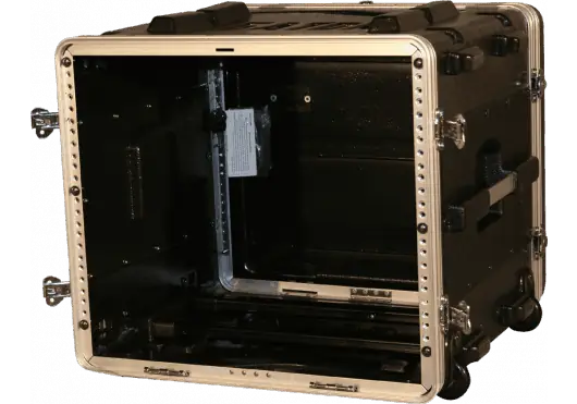 Gator Rack audio 8U avec roues - Noir Gator Rack audio 8U avec roues - Noir