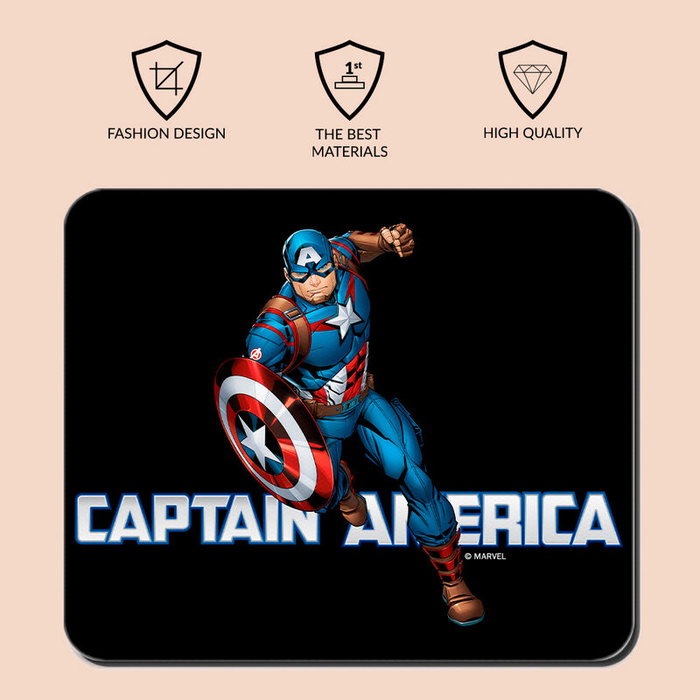 ERT GROUP Tapis de souris gamer Marvel Captain America avec surface anti-dérapante, 22x18 cm
