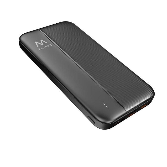 Ewent EW1161 Powerbank Slim 10000mAh 22.5W PD QC Charge rapide 3 ports USB-C USB-A