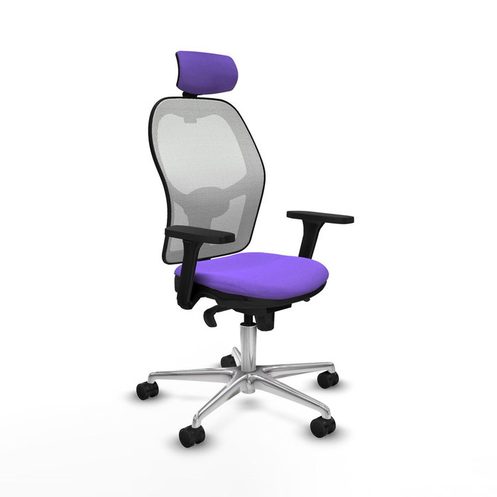Piqueras y Crespo Chaise de Bureau avec Appui-tête Jorquera 3D086N2 Lila Piqueras y Crespo Chaise de Bureau avec Appui-tête Jorquera 3D086N2 Lila