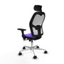 Piqueras y Crespo Chaise de Bureau avec Appui-tête Jorquera 3D086N2 Lila