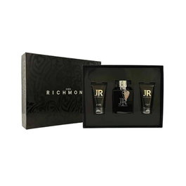 John Richmond Coffret Homme - Eau de Parfum Man 100 ml + Gel Douche Nourrissant 50 ml + Baume Après-Rasage 50 ml