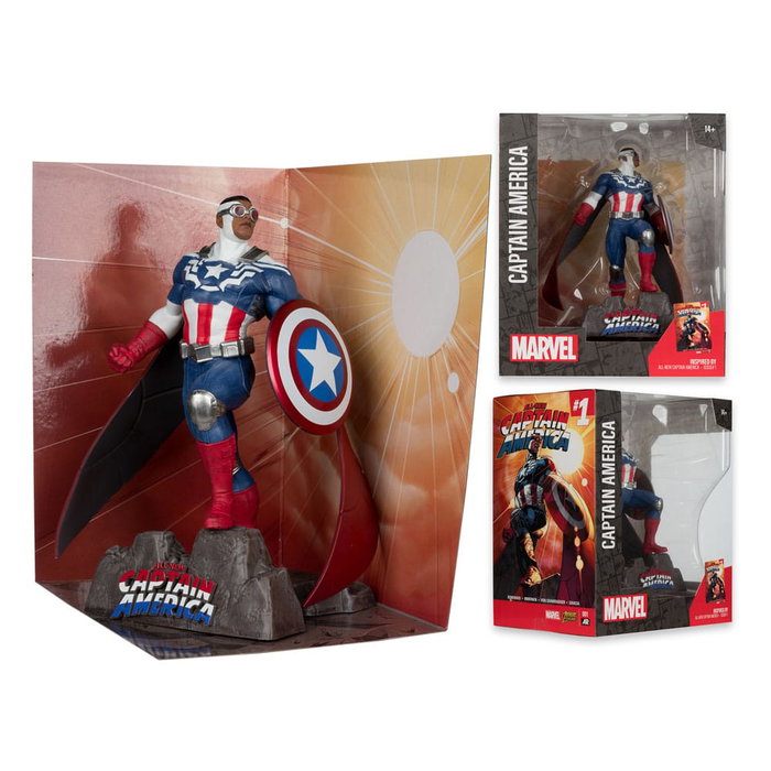 Marvel Collection statuette PVC 1/10 Captain America (All-New Captain America #1) 17 cm Marvel Collection statuette PVC 1/10 Captain America (All-New Captain America #1) 17 cm