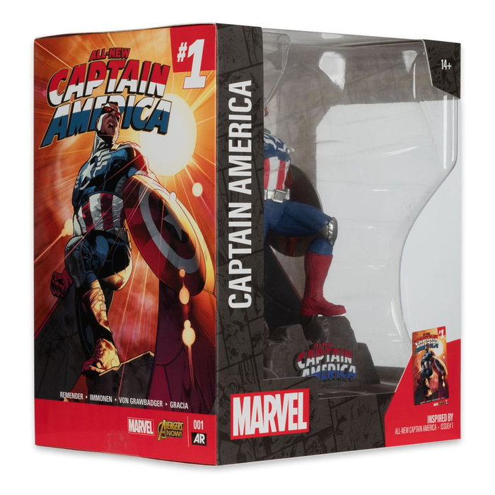 Marvel Collection statuette PVC 1/10 Captain America (All-New Captain America #1) 17 cm Marvel Collection statuette PVC 1/10 Captain America (All-New Captain America #1) 17 cm