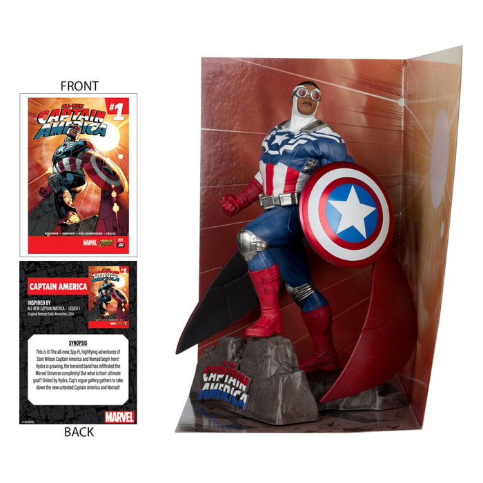 Marvel Collection statuette PVC 1/10 Captain America (All-New Captain America #1) 17 cm Marvel Collection statuette PVC 1/10 Captain America (All-New Captain America #1) 17 cm