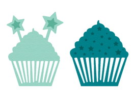 Misskuty Lot de 2 emporte-pièces fins ZAG Anniversaire pour cupcakes