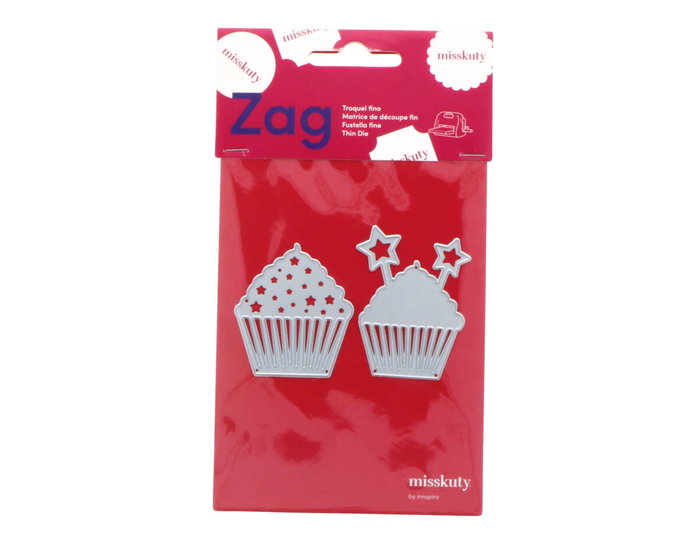 Misskuty Lot de 2 emporte-pièces fins ZAG Anniversaire pour cupcakes