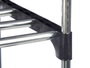 Kipit Porte-Chaussures 3 Niveaux 4 Barres Étagères Métal Noir 14x60x38 cm (Set de 6)