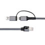 MicroConnect Câble adaptateur réseau CAT6 RJ45 FTP vers USB A-C, 5 mètres