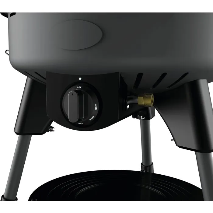 Incasa Barbecue à gaz compact 4000 W brûleur inox plaque fonte aluminium allumage piézoélectrique