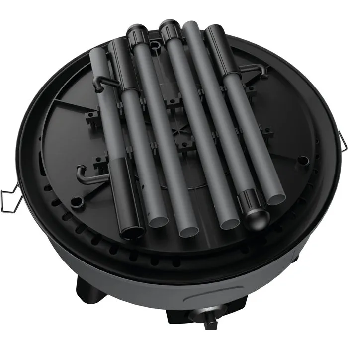 Incasa Barbecue à gaz compact 4000 W brûleur inox plaque fonte aluminium allumage piézoélectrique