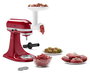 Kitchenaid 5KSMFGA Accessoire Picador de Viande pour Batteur sur Socle, avec Couteaux en Acier Inoxydable et Plaques de Broyage pour Préparations Fines et Grossières