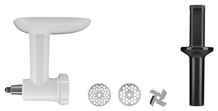 Kitchenaid 5KSMFGA Accessoire Picador de Viande pour Batteur sur Socle, avec Couteaux en Acier Inoxydable et Plaques de Broyage pour Préparations Fines et Grossières