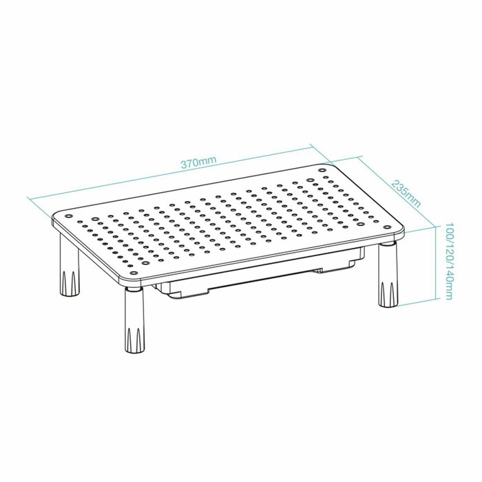 Support de table d'écran TooQ TQMR087 20 kg