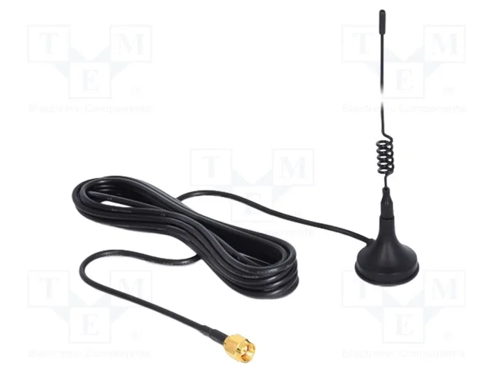 DELOCK Antenne de communication GSM/UMTS noire avec montage magnétique DELOCK Antenne de communication GSM/UMTS noire avec montage magnétique