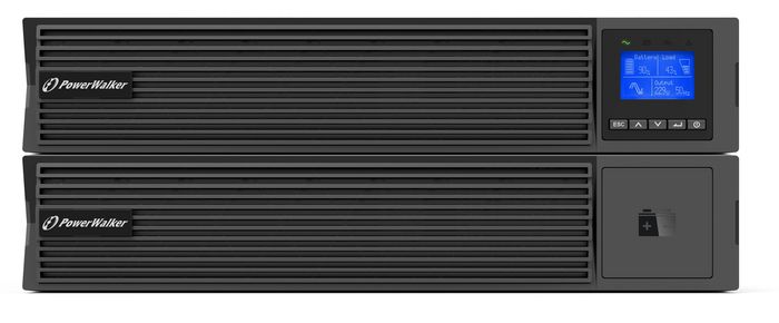 PowerWalker VFI ICT/ICR IoT, Onduleur Online 2000VA/2000W avec 8 Prises C13, USB, RS-232, Écran LCD et Facteur de Puissance 1.0
